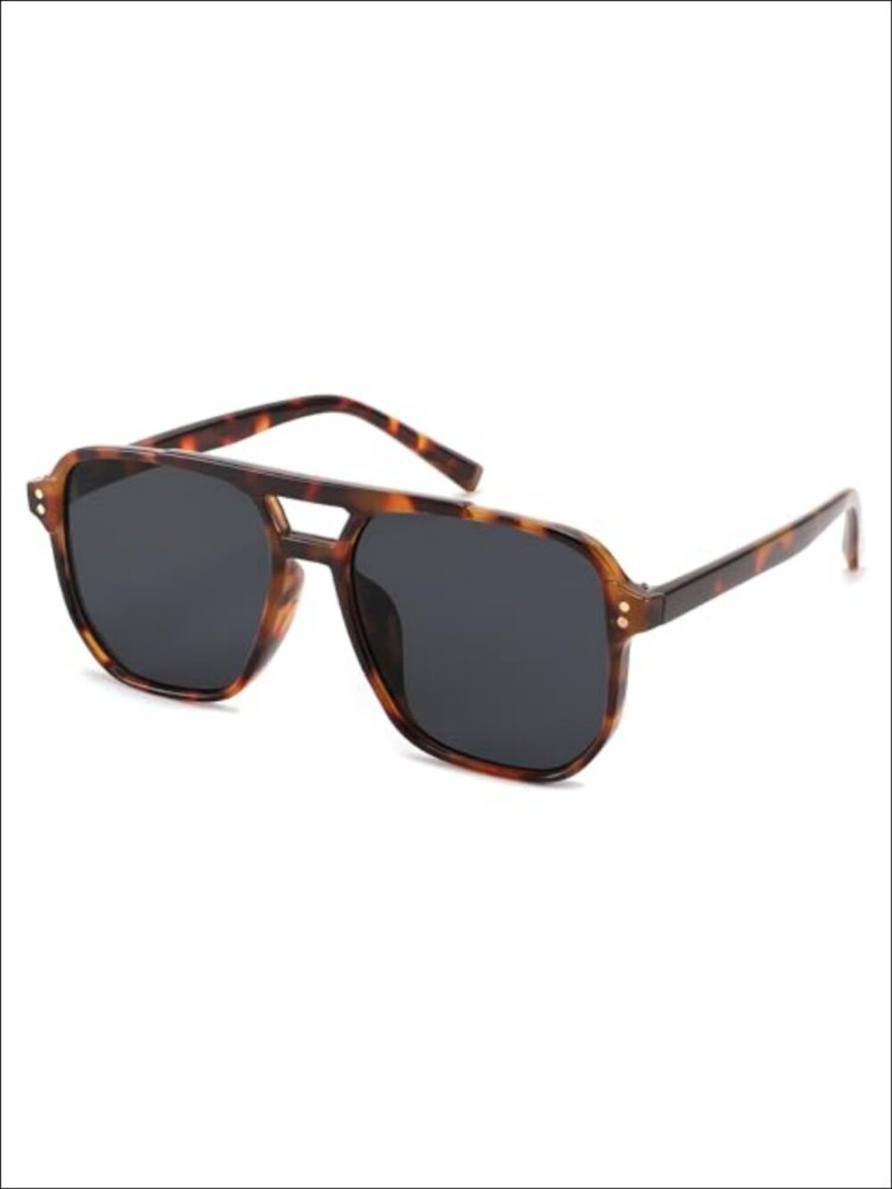 Retro Square Aviator Sunglasses UV400 Protection Full Frame